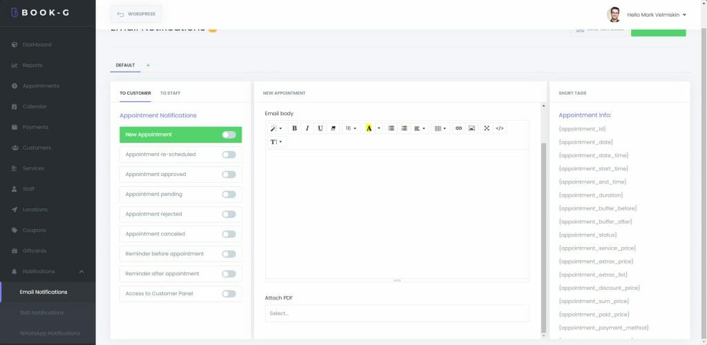 How to setup Email Notifications? – Book-G