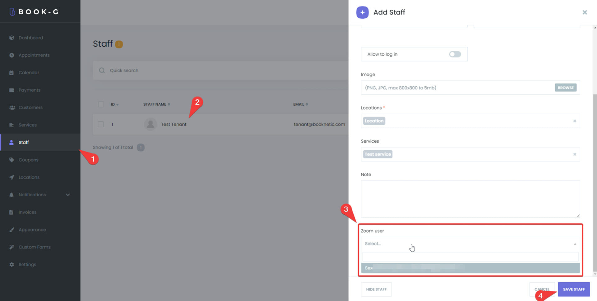 Connecting Zoom with BOOK-G